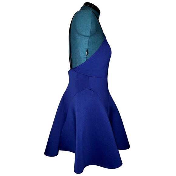 Nasty Gal Scuba Revenge Dress Mini XLARGE Royal Blue Party Girl Fit Flare - Picture 5 of 7
